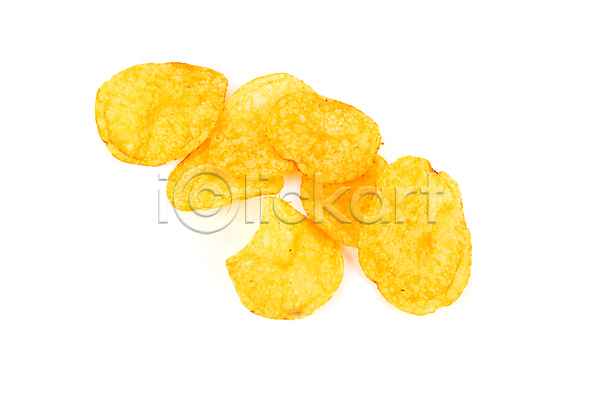사람없음 JPG 포토 해외이미지 감자칩 실내 칩(음식) 해외202004 흰배경