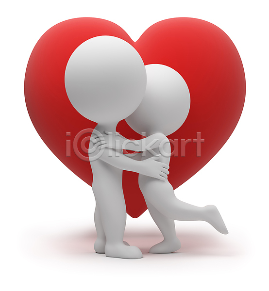 사랑 열정 축하 행복 사람 사람없음 3D JPG 일러스트 포토 해외이미지 고립 그래픽 만들기 발렌타인데이 백그라운드 빨간색 작음 추상 커플 키스 포옹 하트 해외202004 환영 흰색