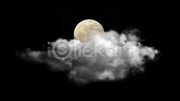 사람없음 JPG 포토 해외이미지 구름(자연) 달 보름달 야간 야외 해외202004