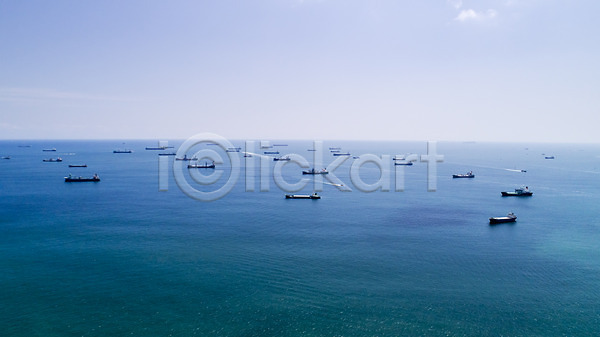 사람없음 JPG 포토 하이앵글 항공촬영 바다 배(교통) 부산 야외 주간 풍경(경치) 하늘 한국