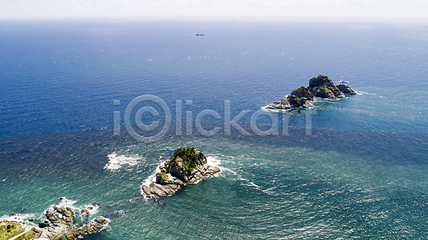 사람없음 JPG 포토 하이앵글 항공촬영 맑음 바다 부산 섬 야외 오륙도 주간 풍경(경치) 한국