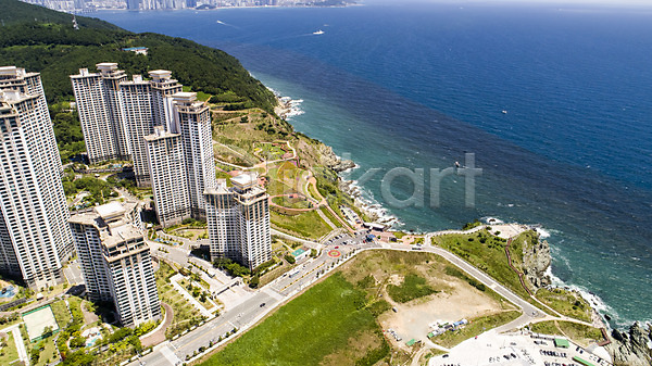 사람없음 JPG 포토 하이앵글 항공촬영 건물 바다 부산 빌딩 야외 오륙도 주간 풍경(경치) 한국
