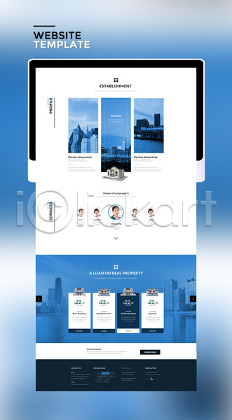 30대 남자 성인 성인만 여러명 여자 한국인 PSD 사이트템플릿 웹템플릿 템플릿 비즈니스 비즈니스맨 비즈니스우먼 빌딩 주택 태블릿 파란색 홈페이지 홈페이지시안