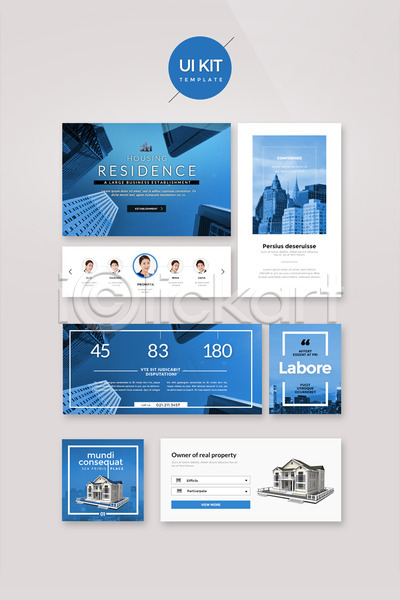 30대 남자 성인 성인만 여러명 여자 한국인 PSD 웹템플릿 템플릿 UI UI키트 디자인시안 비즈니스 비즈니스맨 비즈니스우먼 빌딩 주택 파란색 홈페이지