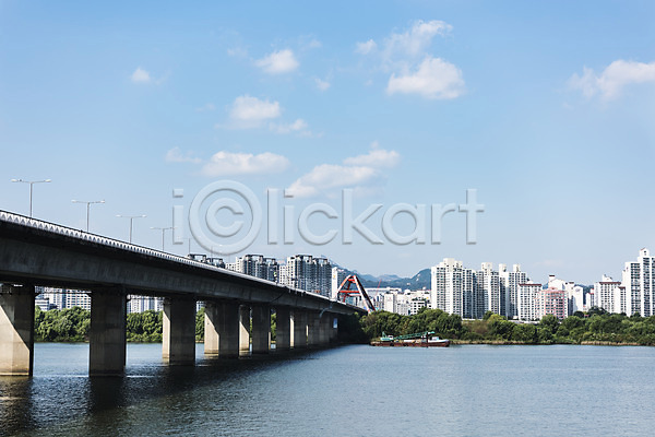 사람없음 JPG 포토 건물 건축 구름(자연) 나무 다리(건축물) 빌딩 서강대교 서울 야외 주간 풍경(경치) 하늘 한강 한강다리 한국