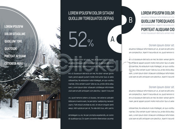 사람없음 AI(파일형식) 템플릿 3단접지 건축물 겨울 나무 내지 눈(날씨) 리플렛 북디자인 북커버 주택 출판디자인 팜플렛 편집 표지디자인