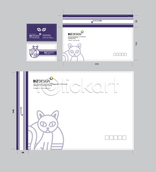 사람없음 AI(파일형식) 명함템플릿 봉투템플릿 템플릿 고양이 명함 반려 봉투디자인 비즈디자인 서류봉투 세트 우편봉투 패키지 편지봉투