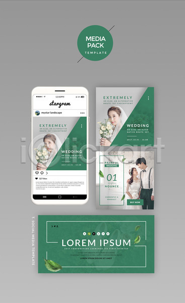 20대 남자 성인 성인만 여러명 여자 한국인 PSD 웹템플릿 템플릿 SNS배너 결혼 디자인시안 모바일 미디어팩 부케 세트 소셜네트워크 신랑 신부(웨딩) 잎 초록색 홈페이지