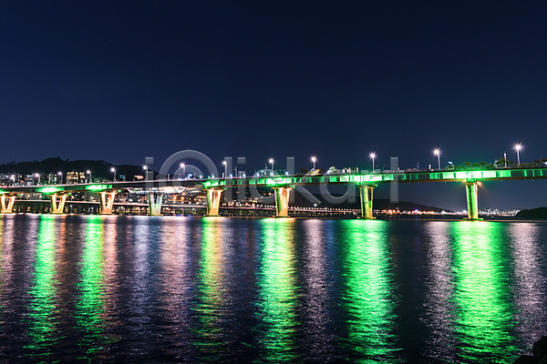 사람없음 JPG 포토 강 건물 광진교 다리(건축물) 빛 산 서울 야간 야경 야외 풍경(경치) 하늘 한강