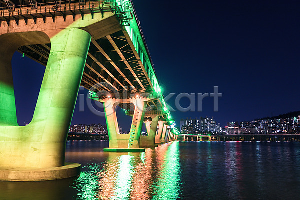 사람없음 JPG 포토 강 건물 광진교 다리(건축물) 빛 서울 야간 야경 야외 풍경(경치) 하늘 한강