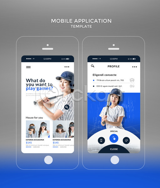 20대 성인 성인여자만 여러명 여자 한국인 PSD 모바일템플릿 웹템플릿 템플릿 VR기기 가상현실 게임 디자인시안 모바일 모바일앱 스마트폰 야구 야구방망이 어플리케이션 오큘러스 파란색 홈페이지