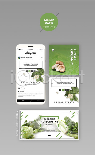사람없음 PSD 웹템플릿 템플릿 SNS배너 농작물 디자인시안 모바일 미디어팩 버섯 브로콜리 세트 소셜네트워크 양상추 유기농 채소 초록색 홈페이지