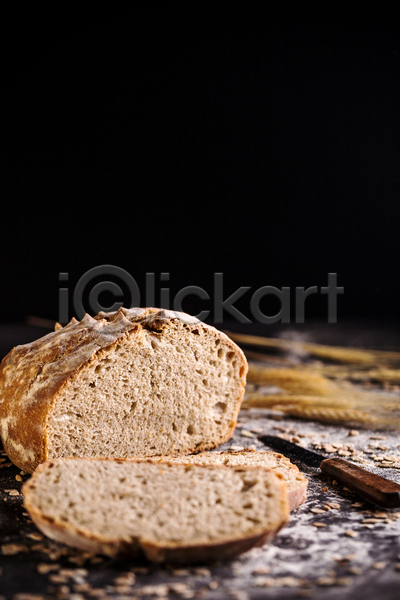 사람없음 JPG 포토 해외이미지 곡물빵 밀 밀가루 빵 빵칼 해외202004