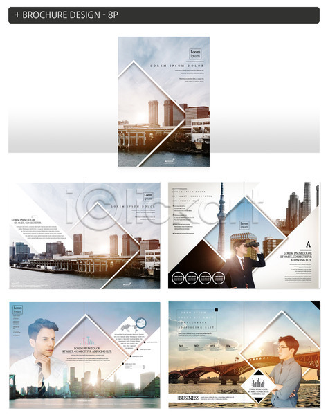 20대 남자 서양인 성인 성인남자만 세명 외국인 한국인 INDD ZIP 인디자인 템플릿 그래프 다리(건축물) 도시풍경 비즈니스맨 빌딩 팜플렛