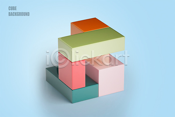 사람없음 3D PSD 디지털합성 입체 편집이미지 3D소스 도형 백그라운드 블록 사각형 입체도형 정사각형 큐브