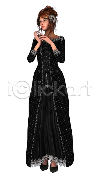 고급 달콤 백인 사람없음 여자 3D JPG 포토 해외이미지 검은색 고립 공상 동화 드레스 만들기 모델 백그라운드 복고 수확 요정 우아 유행 이야기 재산 해외202004 흰색