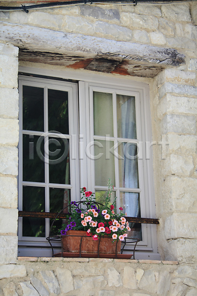 사람없음 JPG 포토 해외이미지 건물 꽃 목재 바위 벽돌 셔터 식물 주택 창문 커튼 프랑스 프랑스어 프로방스 해외202004