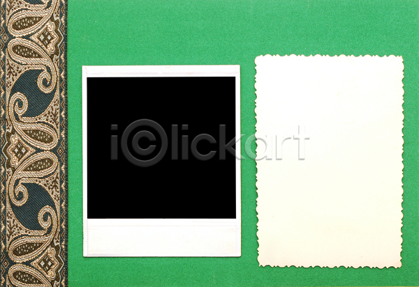 사람없음 JPG 포토 해외이미지 목업 종이 초록색 폴라로이드사진 프레임 해외202004