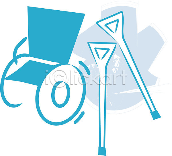 사람없음 EPS 일러스트 목발 오브젝트 의료기기 의료용품 의학 치료 클립아트 휠체어