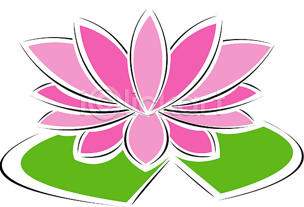 사람없음 EPS 아이콘 꽃 식물 여름꽃 연꽃(꽃) 연잎 자연 클립아트