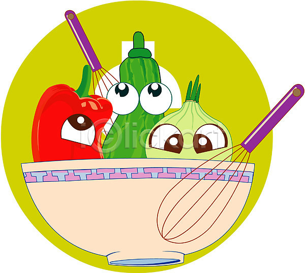 사람없음 EPS 일러스트 거품기 그릇 식물 식재료 양파 음식캐릭터 접시 채소 채소캐릭터 캐릭터 클립아트 피망 호박
