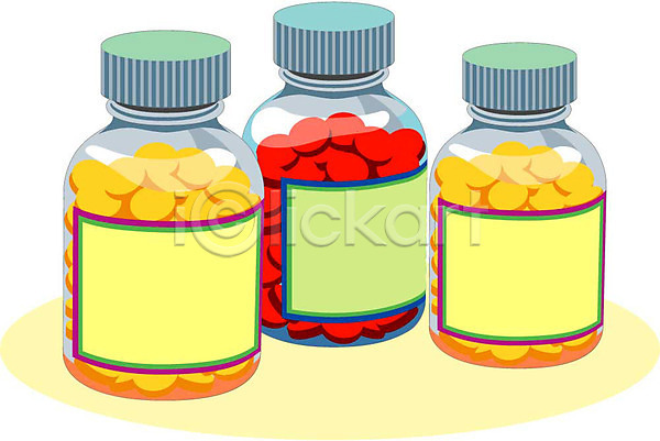 사람없음 EPS 일러스트 병(담는) 알약 약 약병 오브젝트 의료용품 의학 치료 클립아트