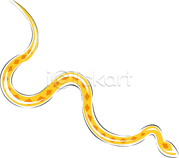 사람없음 EPS 아이콘 동물 뱀 뱀띠 십이지신 운세 척추동물 클립아트 파충류 한마리