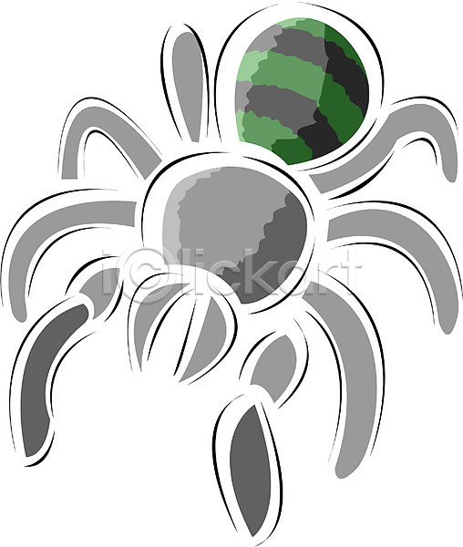 사람없음 EPS 아이콘 거미 거미줄 곤충 동물 야생동물 절지류 클립아트 한마리