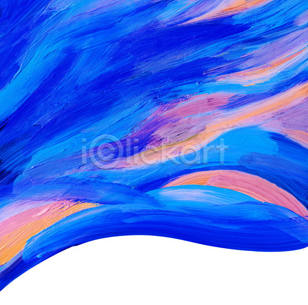 사람없음 JPG 포토 해외이미지 그림 물감 백그라운드 붓터치 수채화(물감) 질감 파란색 해외202004