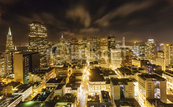 사람없음 JPG 포토 해외이미지 건물 고층빌딩 도시 도시풍경 도심 미국 야간 야경 야외 전경 캘리포니아 풍경(경치) 해외202004