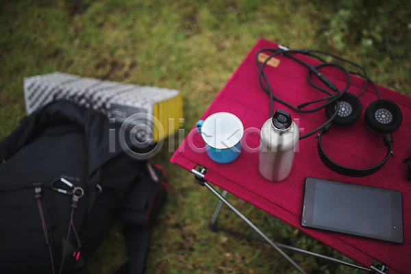 사람없음 JPG 포토 물통 배낭 야외 여행 욜로라이프 제주도 주간 캠핑 캠핑도구 컵 태블릿 헤드셋