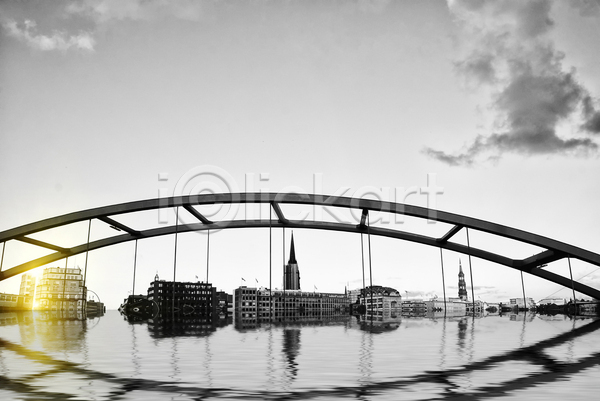 사람없음 JPG 포토 해외이미지 건축양식 금속 독일 물 철강 함부르크 항구 해안도시 해외202004