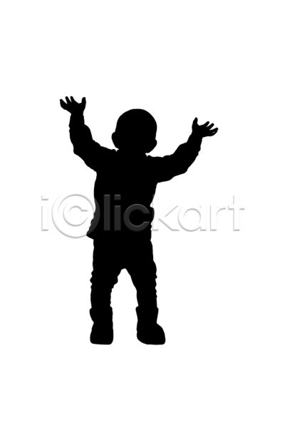 피곤 사람없음 어린이 JPG 실루엣 일러스트 포토 해외이미지 검은색 고립 백그라운드 해외202004 흰색