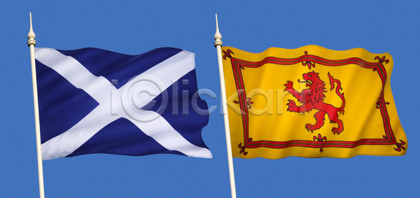 사람없음 JPG 포토 해외이미지 깃대 깃발 스코틀랜드 심볼 영국 전국 해외202004 해외포토 휘장