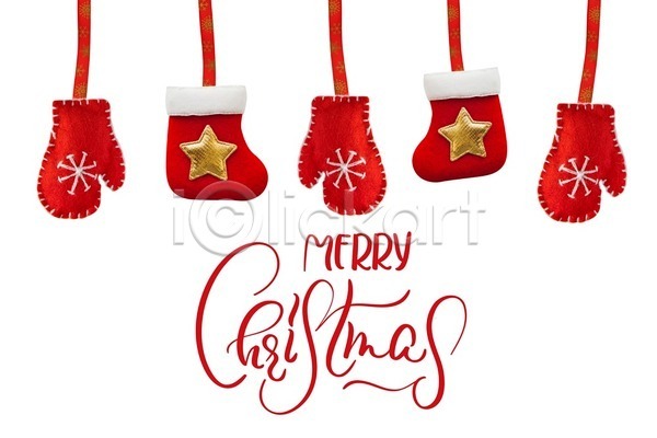 축하 희망 사람없음 JPG 포토 해외이미지 레터링 메리크리스마스 빨간색 산타클로스 양말 잡기 장갑 카피스페이스 크리스마스 해외202004