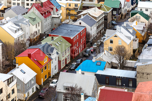 사람없음 JPG 포토 해외이미지 건물 레이캬비크 아이슬란드 야외 주간 주택 풍경(경치) 해외202004