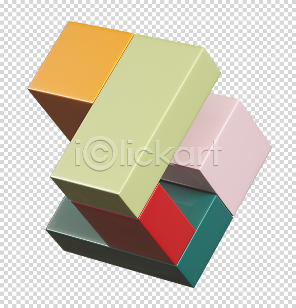 사람없음 3D PNG 디지털합성 입체 편집이미지 3D소스 도형 사각형 큐브 편집 편집소스 한개