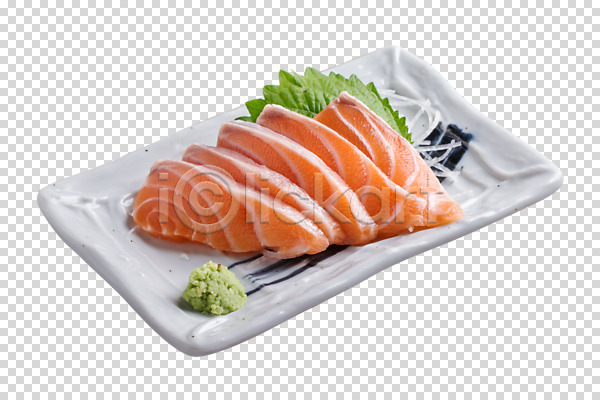 사람없음 PNG 편집이미지 고추냉이 깻잎 생선회 연어 일본음식 접시 편집 편집소스