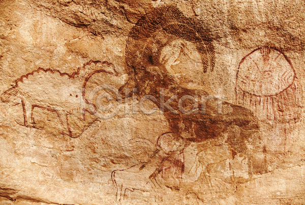 사람 사람없음 JPG 포토 해외이미지 고고학 그림 동굴 동물 묘사 문화 미술 바위 사막 사암 사하라 선사시대 아프리카 알제리 야외 여행 역사 염소 옛날 재산 해외202004