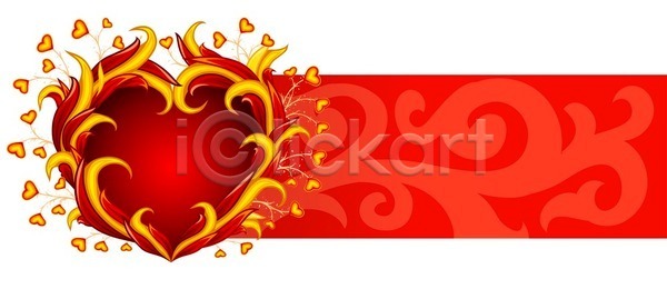 뜨거움 사랑 축하 사람없음 JPG 일러스트 포토 해외이미지 가로 그림 낭만주의 노란색 디자인 발렌타인데이 배너 백그라운드 불 불꽃(불) 빛 빨간색 심볼 연소 이벤트 패턴 하트 해외202004 해외일러스트 화상 휴가