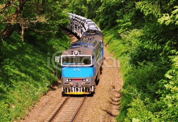 사람없음 JPG 포토 해외이미지 기차 기찻길 숲길 야외 주간 풀(식물) 풍경(경치) 해외202004