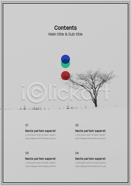 사람없음 AI(파일형식) 문서템플릿 템플릿 겨울 나무 내지 눈(날씨) 도형 레이아웃 목차 문서 서식 원형 제안서 프레젠테이션