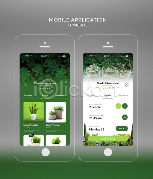 사람없음 PSD 모바일템플릿 웹템플릿 템플릿 다육식물 디자인시안 모바일 모바일앱 봄 스마트폰 어플리케이션 초록색 홈페이지 화분