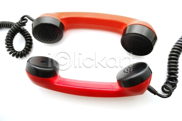 사람없음 JPG 포토 해외이미지 고립 빨간색 연결 오렌지 오브젝트 전선 전화기 통신 튜브 해외202004 핸드폰 흰색