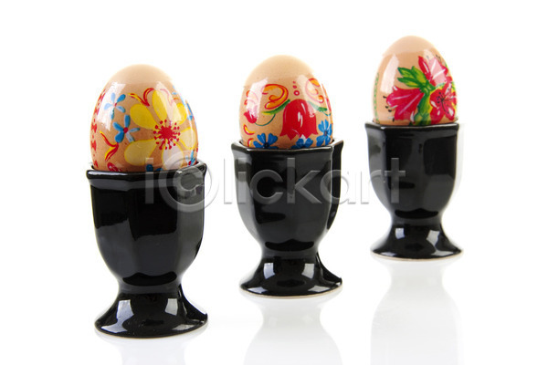 사람없음 JPG 포토 해외이미지 3 갈색 검은색 계란 고립 꽃 날것 보유 부활절 음식 장식 치킨 해외202004