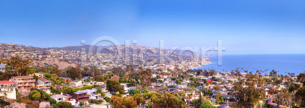 사람없음 JPG 포토 해외이미지 미국 스카이라인 여름 일몰 캘리포니아 파노라마 하늘 해외202004 해외포토