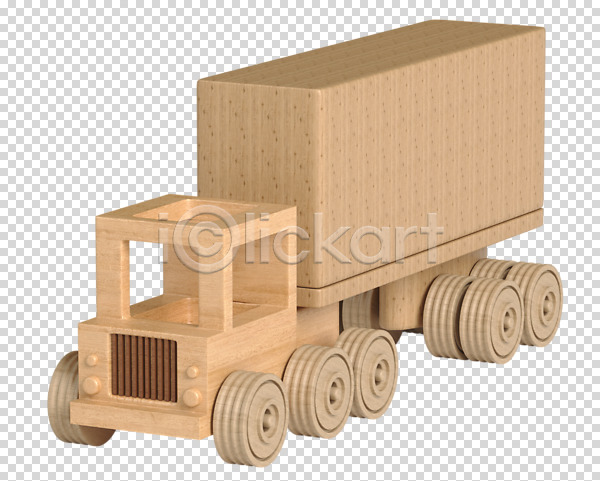 사람없음 3D PNG 디지털합성 편집이미지 3D소스 교통수단 목재 자동차 컨테이너 트럭 편집소스