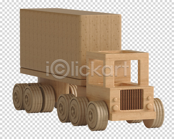 사람없음 3D PNG 디지털합성 편집이미지 3D소스 교통수단 목재 자동차 컨테이너 트럭 편집소스