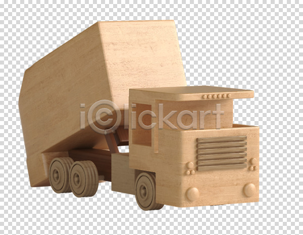 사람없음 3D PNG 디지털합성 편집이미지 3D소스 교통수단 덤프트럭 목재 자동차 트럭 편집소스