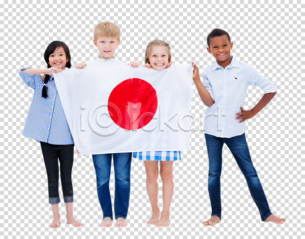 남자 동양인 사람 서양인 어린이 여러명 여자 흑인 PNG 앞모습 편집이미지 교육 국기 글로벌 들기 서기 웃음 일본 일장기 전신 친구 편집소스